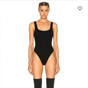 RARE Yeezy Unreleased Mesh Bodysuit Black Size S Sample Minimalist High Cut